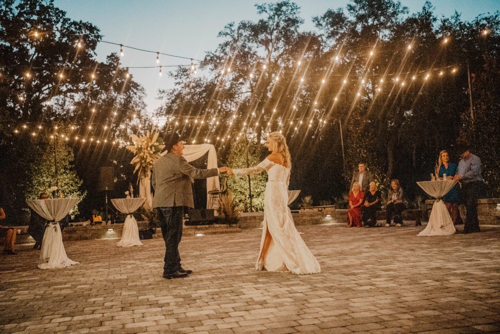Bride and groom's first dance.