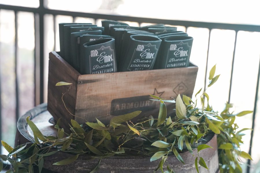 Koozies as Wedding Party Favors