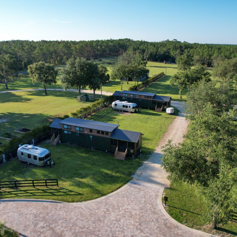 Experience Florida glamping in a retro airstream or in your RV!