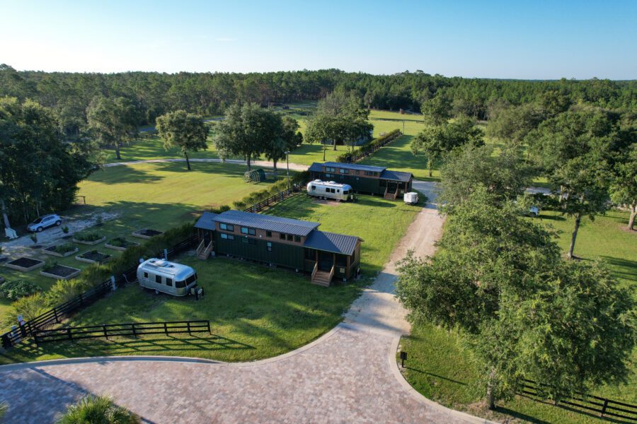 Experience Florida glamping in a retro airstream or in your RV!