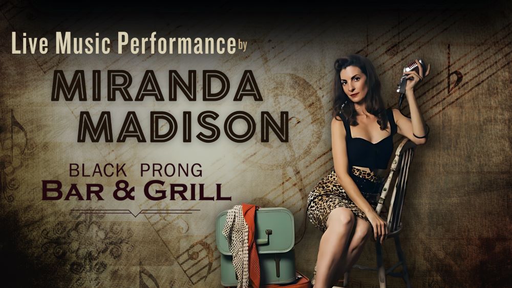 Live music performance at the Bar and Grill with Miranda Madison