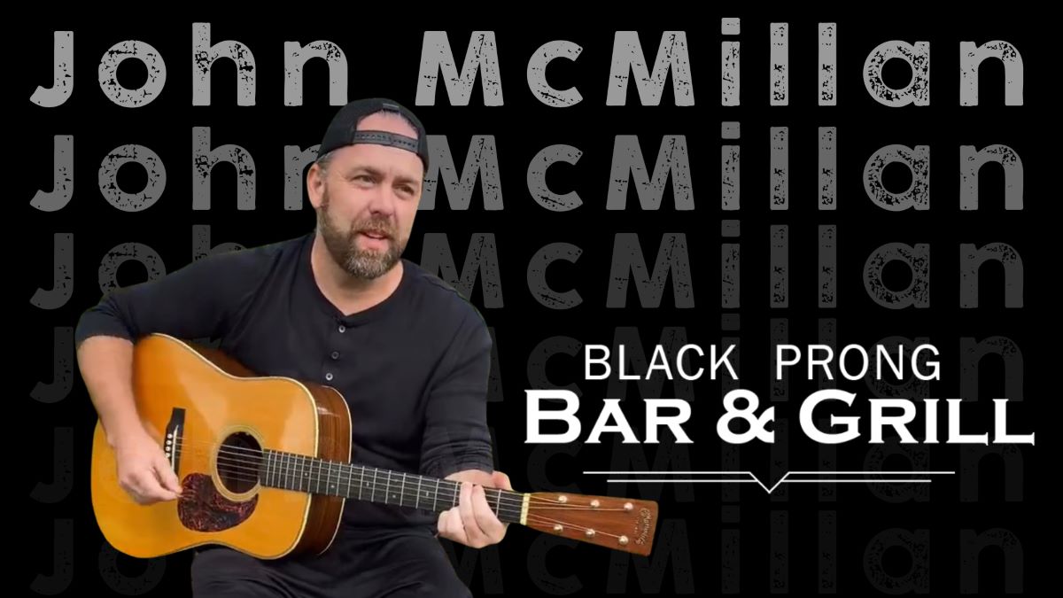 Live music performance at the Black Prong Bar and Grill John McMillan