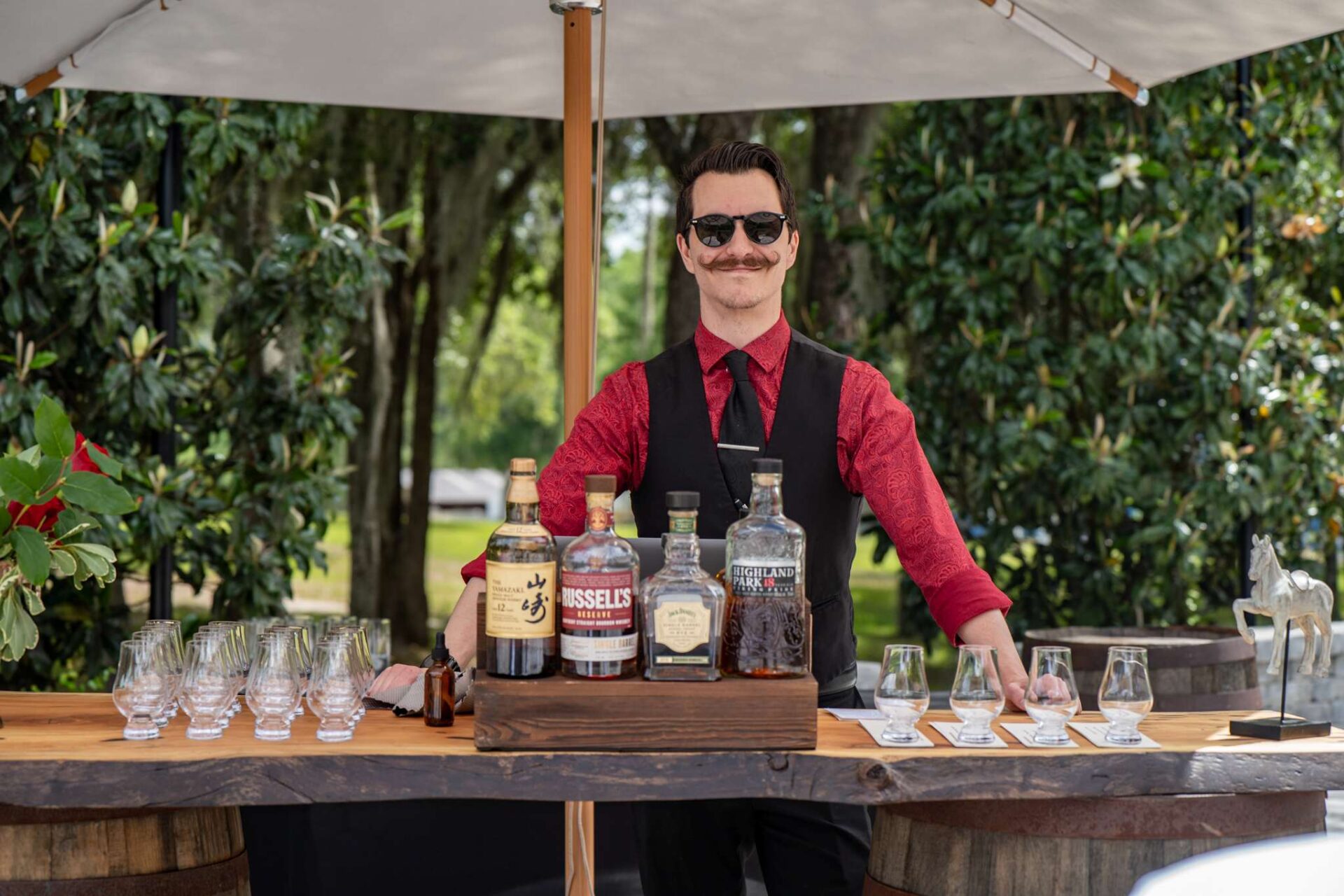 whiskey tasting at black prong