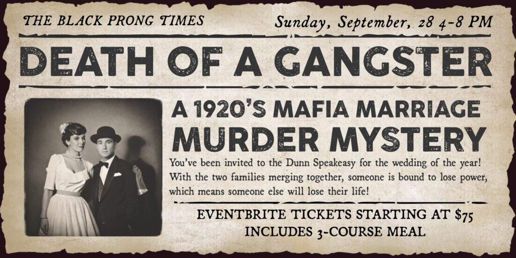 Death of a Gangster Murder Mystery Dinner Party