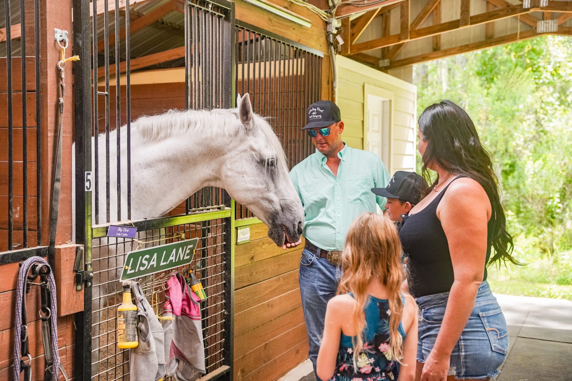 Family at Florida cultural event